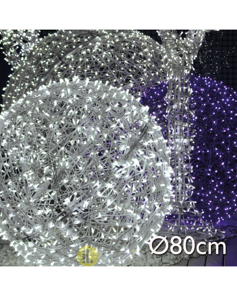 LED wicker ball 80cms IP44 suitable for outdoor 230V 45W