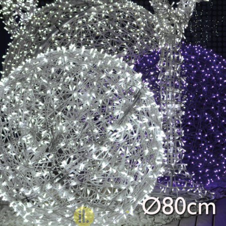 LED wicker ball 80cms IP44 suitable for outdoor 230V 45W