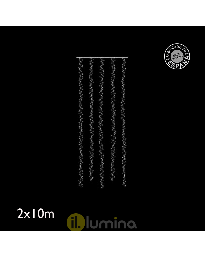 LED courtain lights waterfall 2x10m IP20 indoor 230V 60W