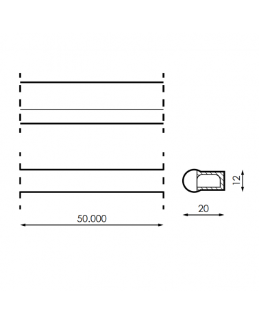 Mini Neon led tube light 50 meter, 120 leds x meter with 6.000 leds waterproof IP65 230V