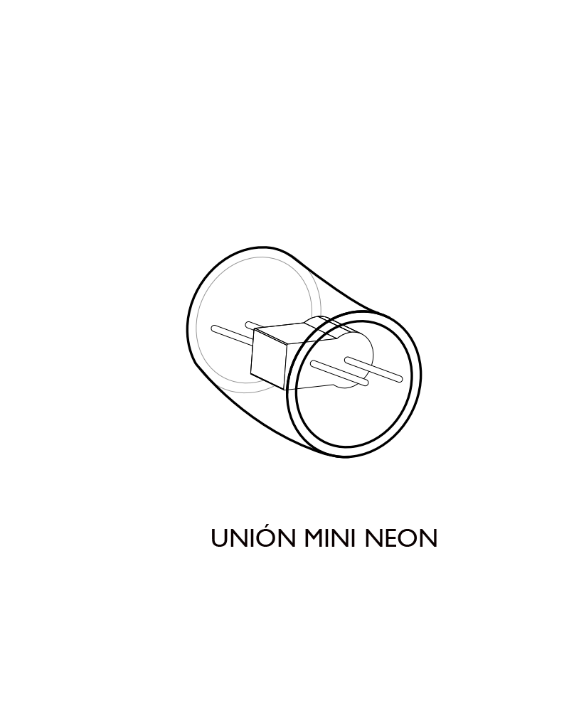 Connector for Mini Neon LED tube