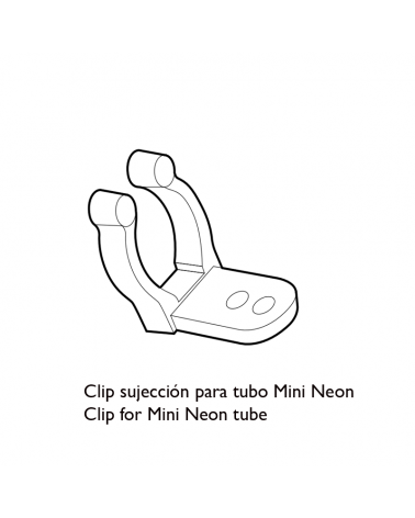 Clip sujección para tubo Mini Neon Slim