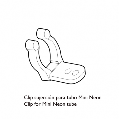 Clip sujección para tubo Mini Neon Slim