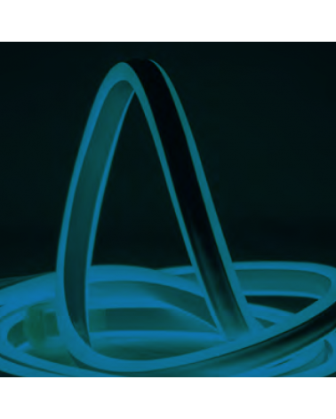 Roll of 50 meters MINI NEON LED double sided 360º wire, 120 leds per meter IP65 230V