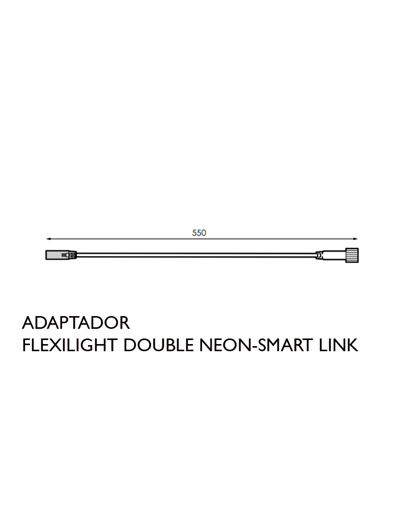 Adaptador smart-flexilight doble Neon blanco (hembra)