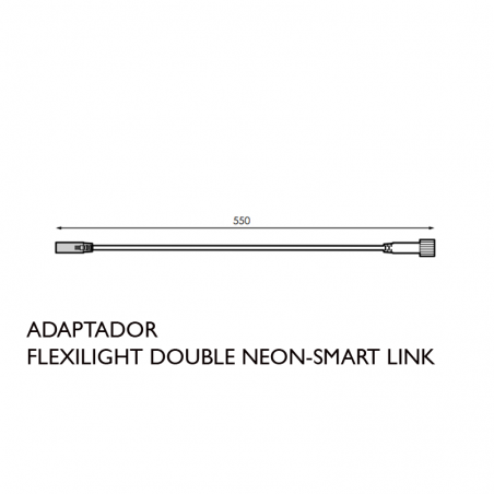 Smart-flexilight adapter to double Neon white (female)