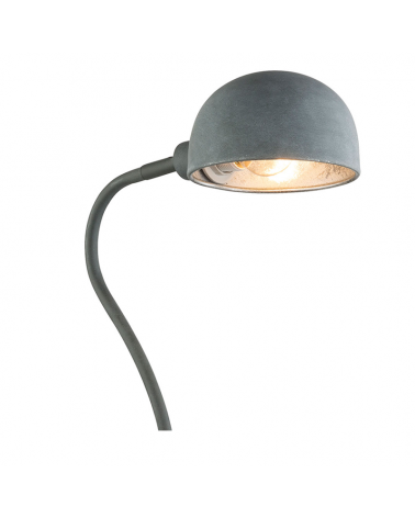 Desk lamp 45cm max. 40W E14 in cement-look grey metal finish