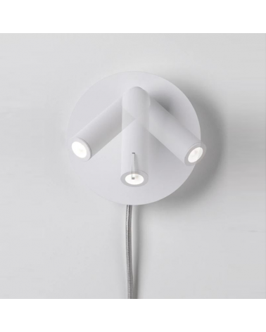 Metal wall light white finish direct light LED 3,2W 3000K