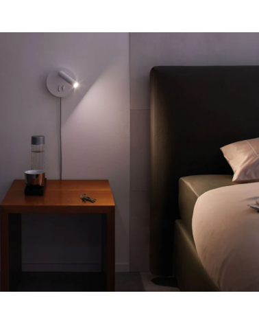 Metal wall light white finish direct and indirect light LED 3,2W 3000K