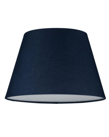 Lámpara de techo 25cm 20W E14 pantalla textil acabado azul