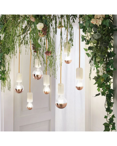 Crown mirror copper LED filaments standard Bulb 6,5W E27 60 mm. 2700K 600Lm.