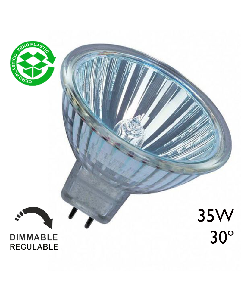 Spot Dicroica halógena 35W Regulable GU5,3 (MR16-C) 30º 12V