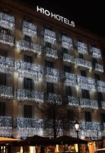 iluminación navideña fachada
