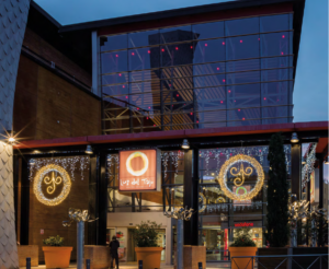 iluminación navideña en tiendas, escaparates y centros comerciales