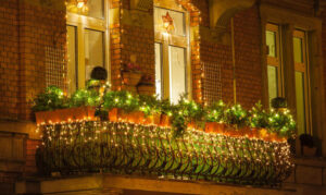 decoración balcones navidad