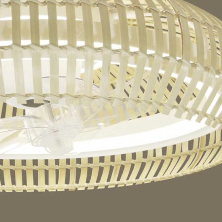 ventilador de techo plafon en madera estilo boho