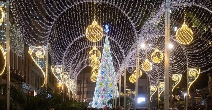 combinacion de colores luces navidad